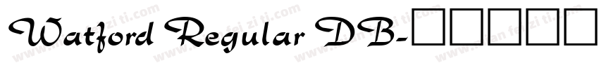 Watford Regular DB字体转换